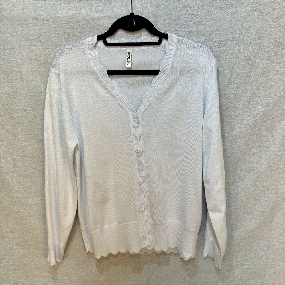 Cardigan Sweater Grecerelle White XL